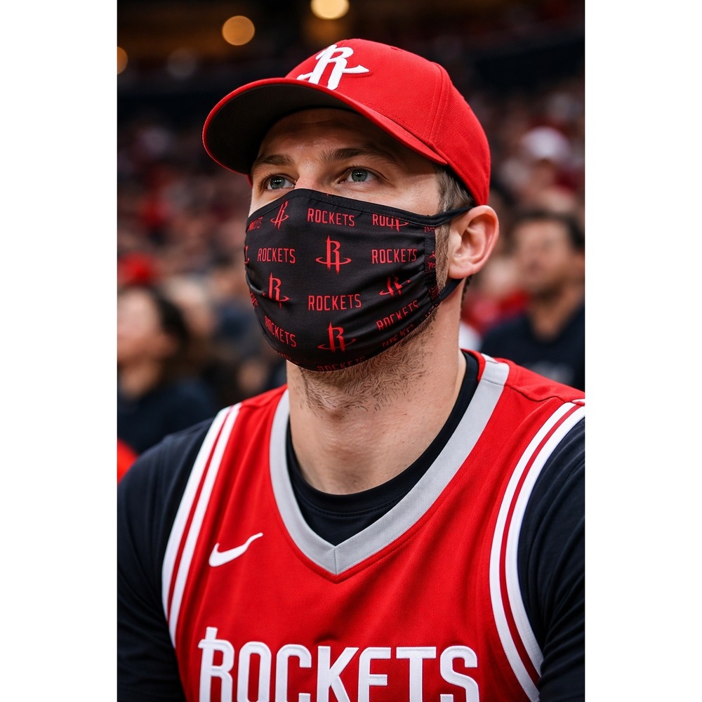 Face Mask (3) "Houston Rockets" Ultra Game - Picture 3 of 4
